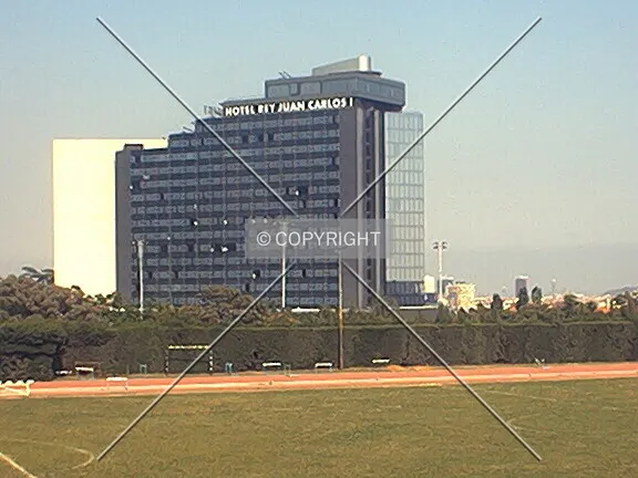 Seen from a nearby sports center