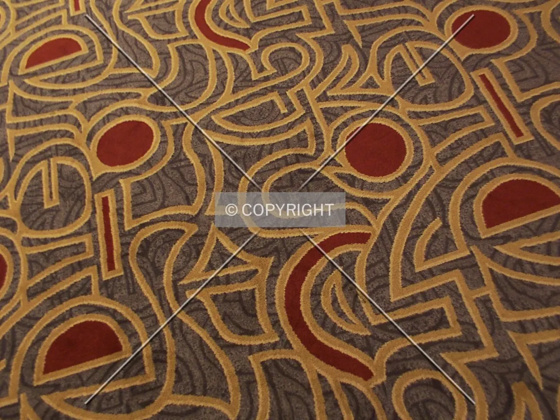 Carpet pattern in the lobby