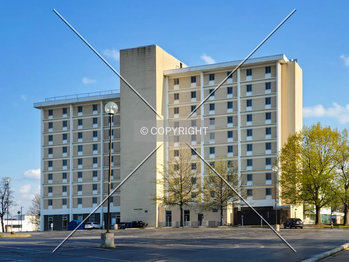 Northwest view; April 15, 2020