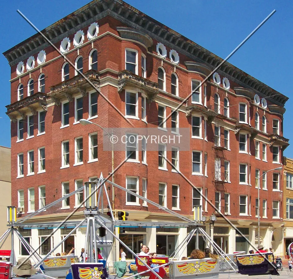 View from the southwest across Main Street; May 7, 2006