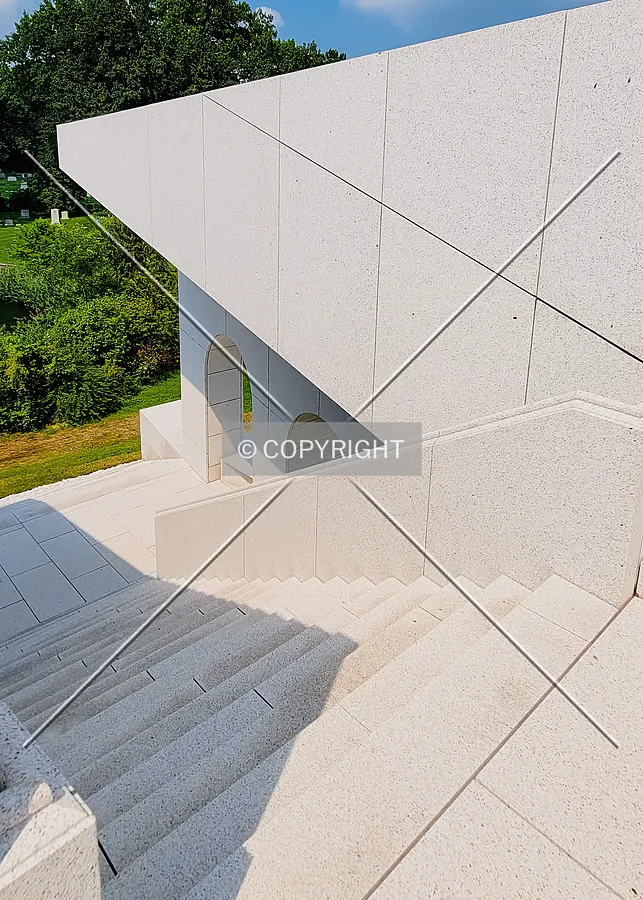 Looking down from the top of the staircase; August 1, 2021