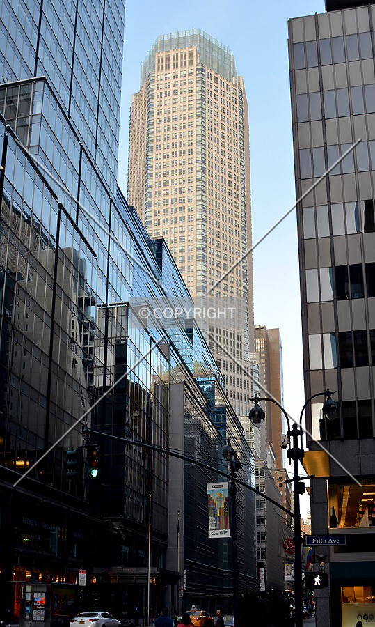 View from the west at 5th Avenue and 46th Street