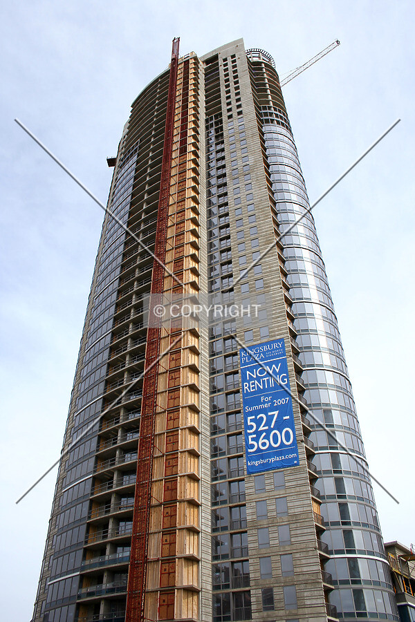 Looking up from the northwest