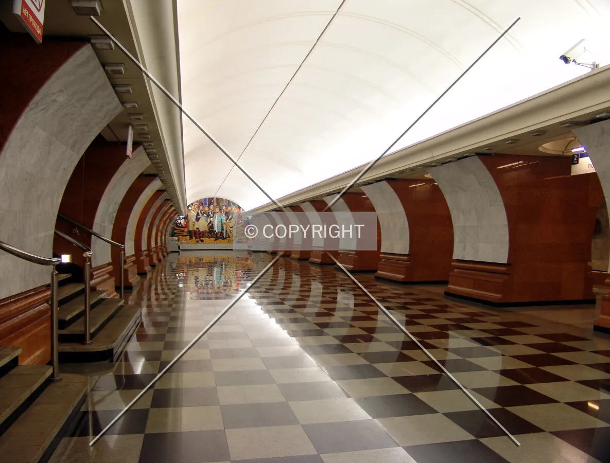 Victory Park metro station interior