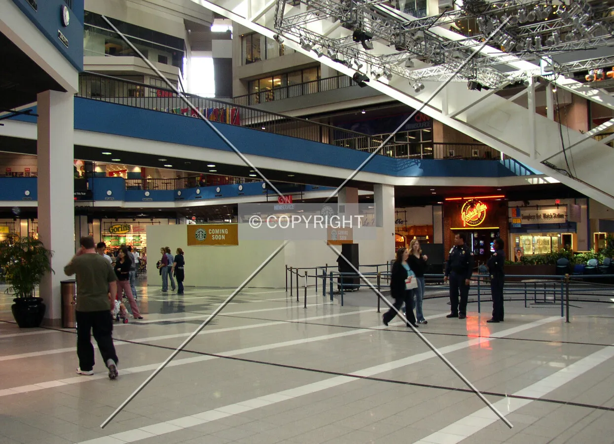Main lobby area inside the atrium