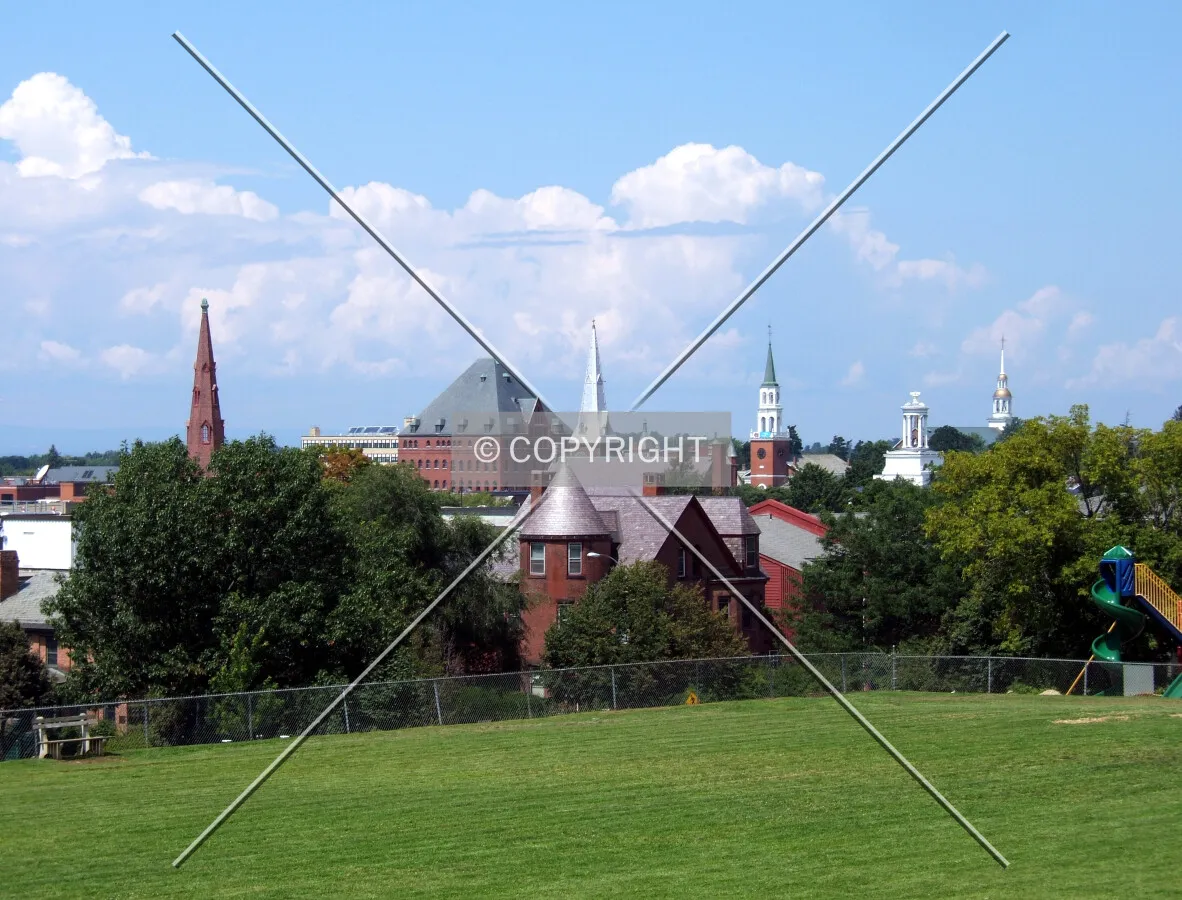 Downtown from the southeast