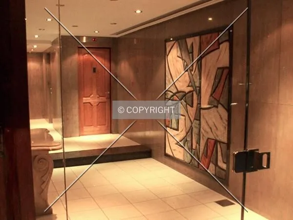Lobby with painting