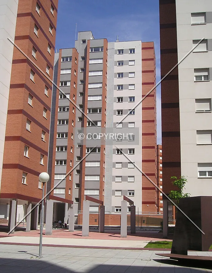 View between buildings