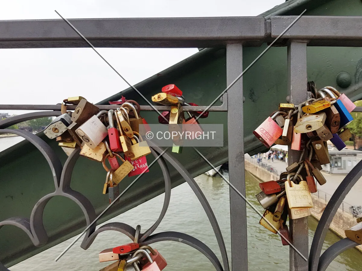 Locks at Eiserner Steg - a symbol for love