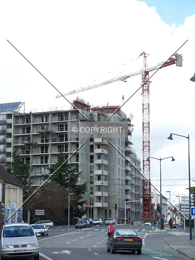 Aperçu du chantier depuis le Boulevard Villebois-Mareuil
