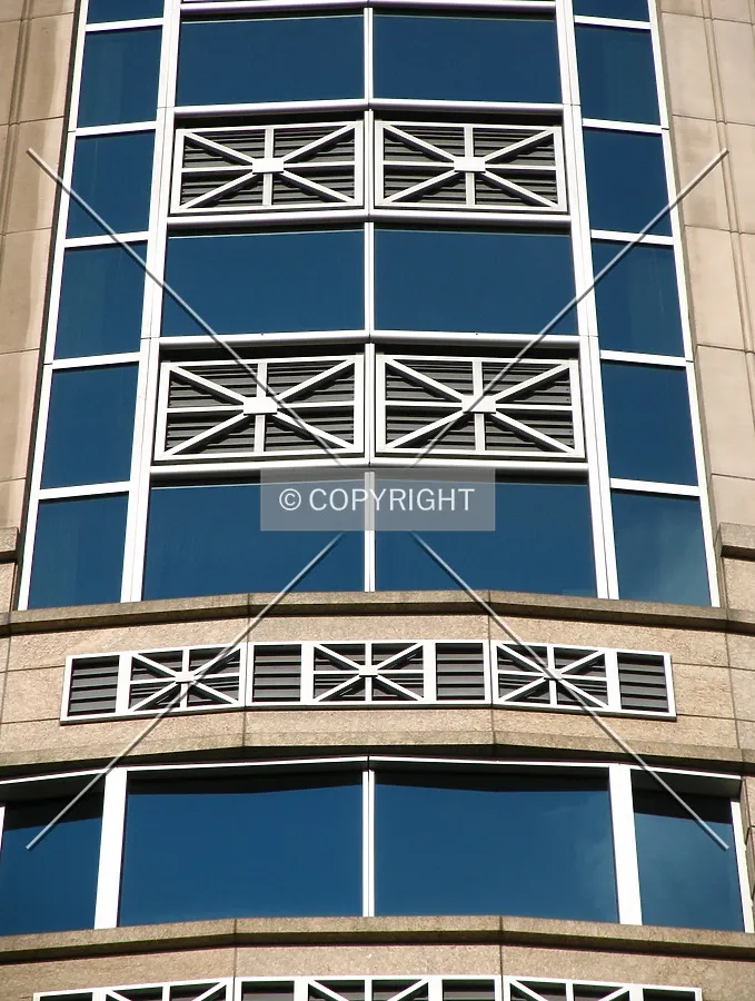 Facade detail above the west entrance