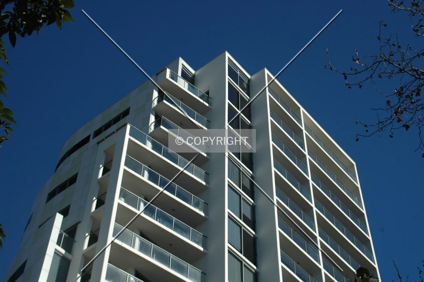 Top of the north facade