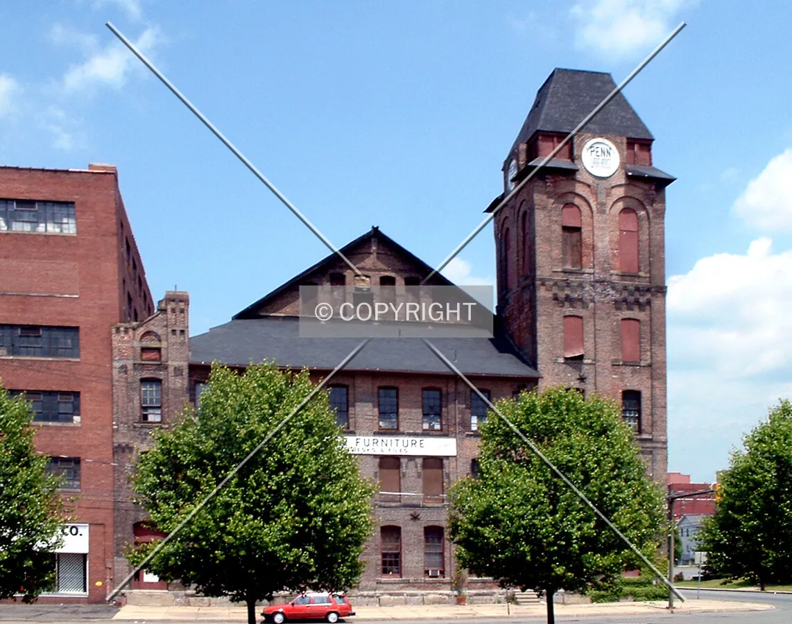 View from the southwest across Vine Street
