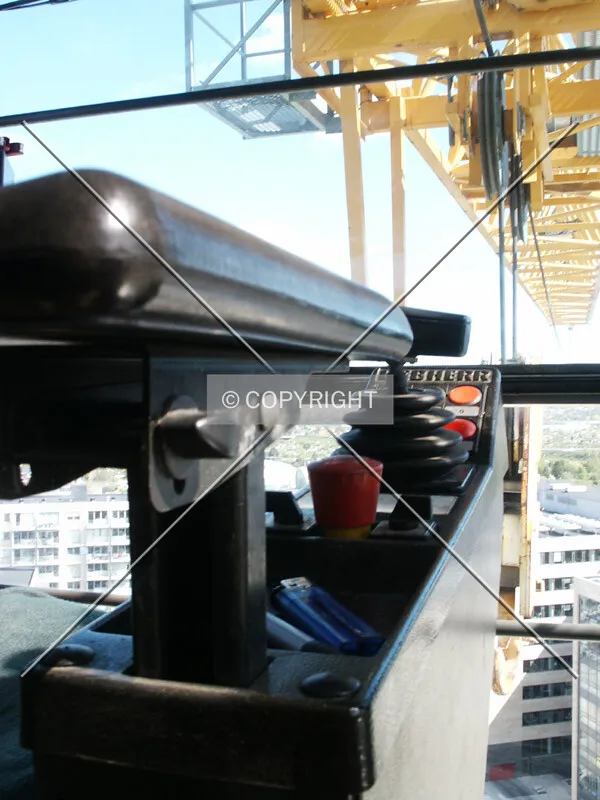 The crane operator's armchair