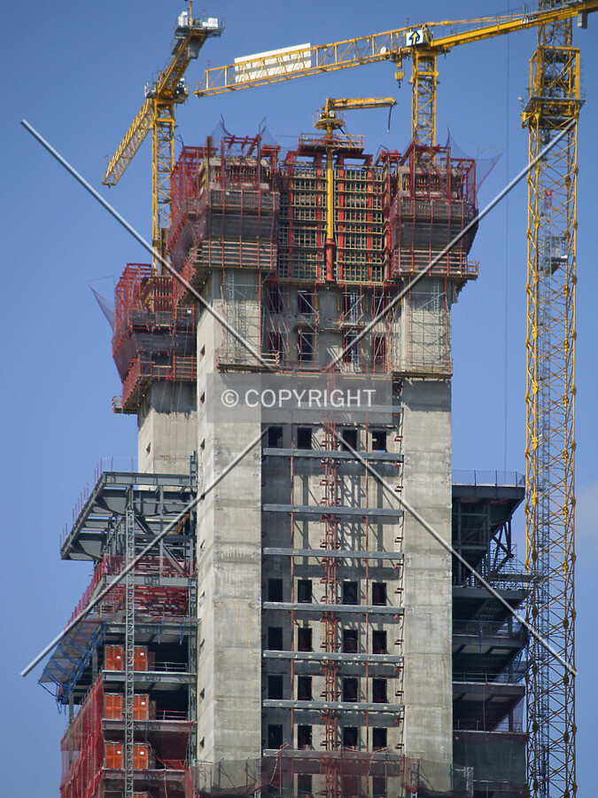 Top floors from the east