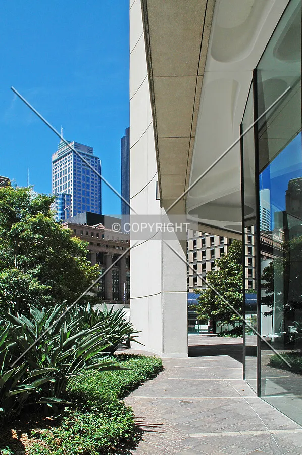 Landscaping near the entrance