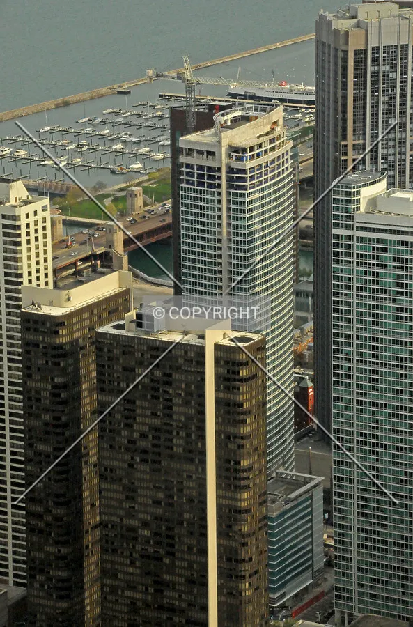 Looking southeast from the observatory at the John Hancock Center