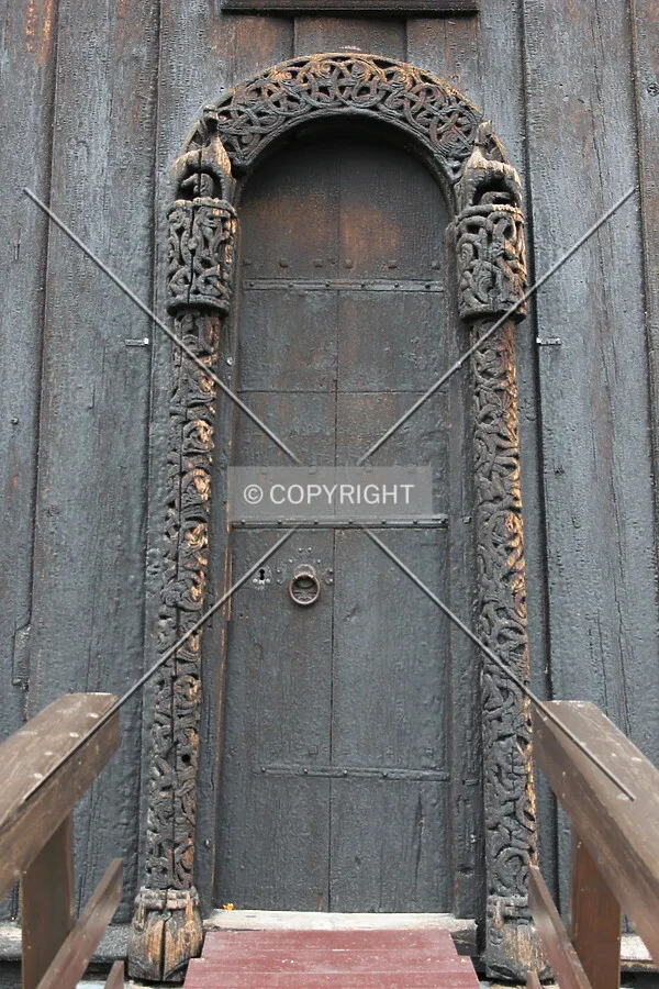 Door portal at north facade