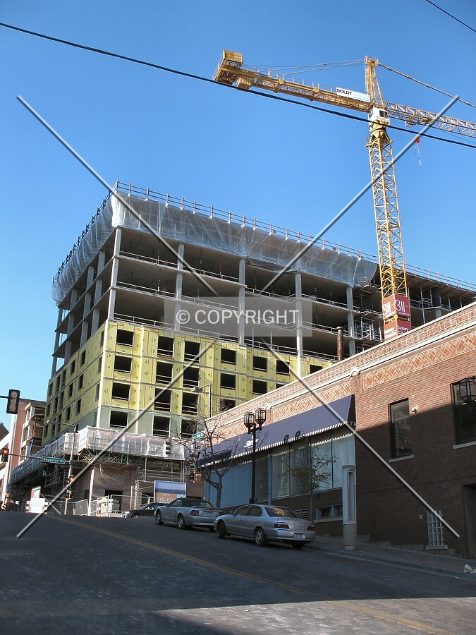 Looking up the hill to the north from Michigan Street/South 3rd Avenue East