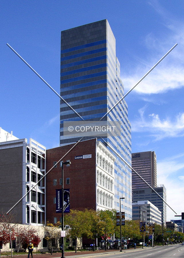 Looking east from Pratt Street