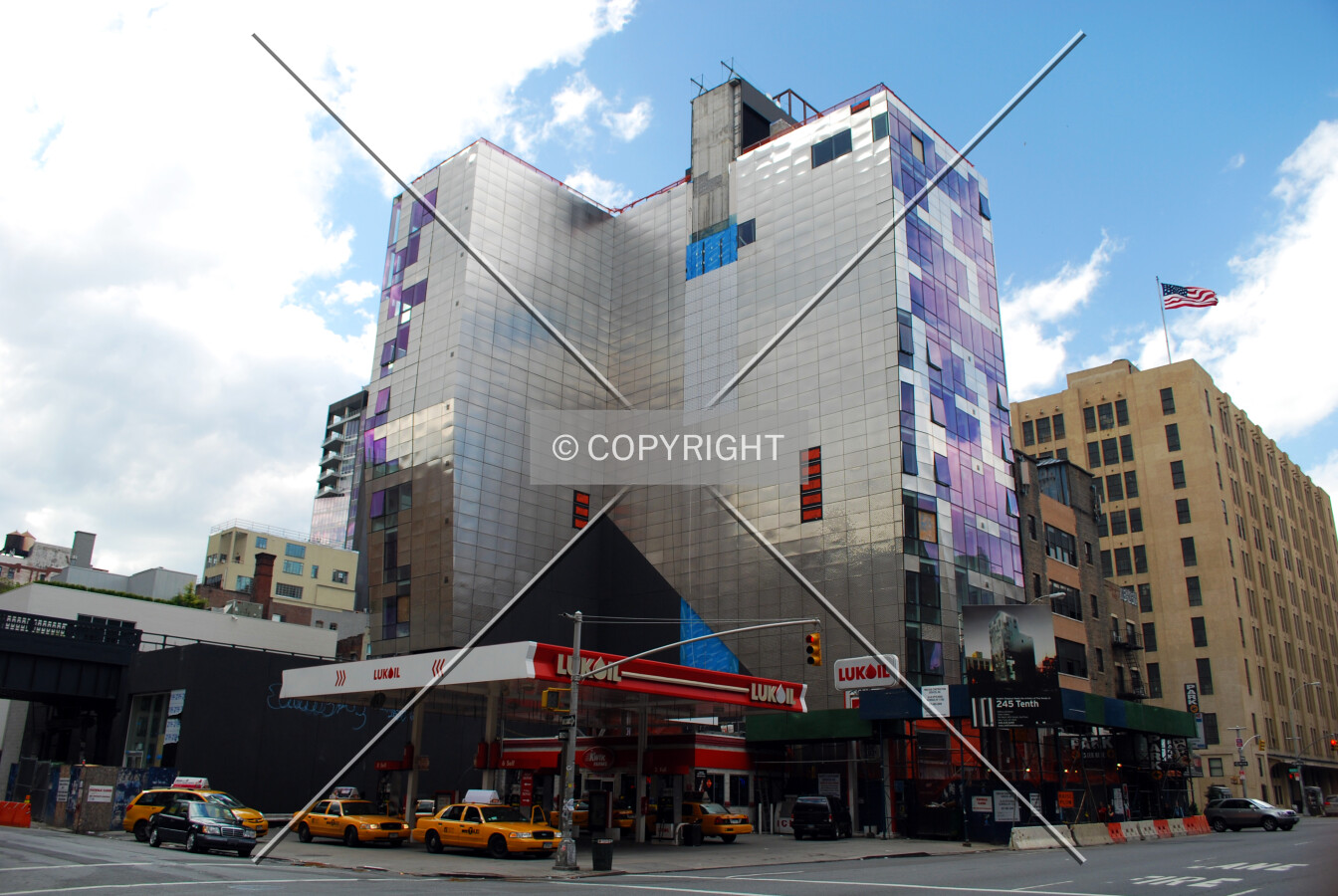 Viewed from the south along 10th Avenue