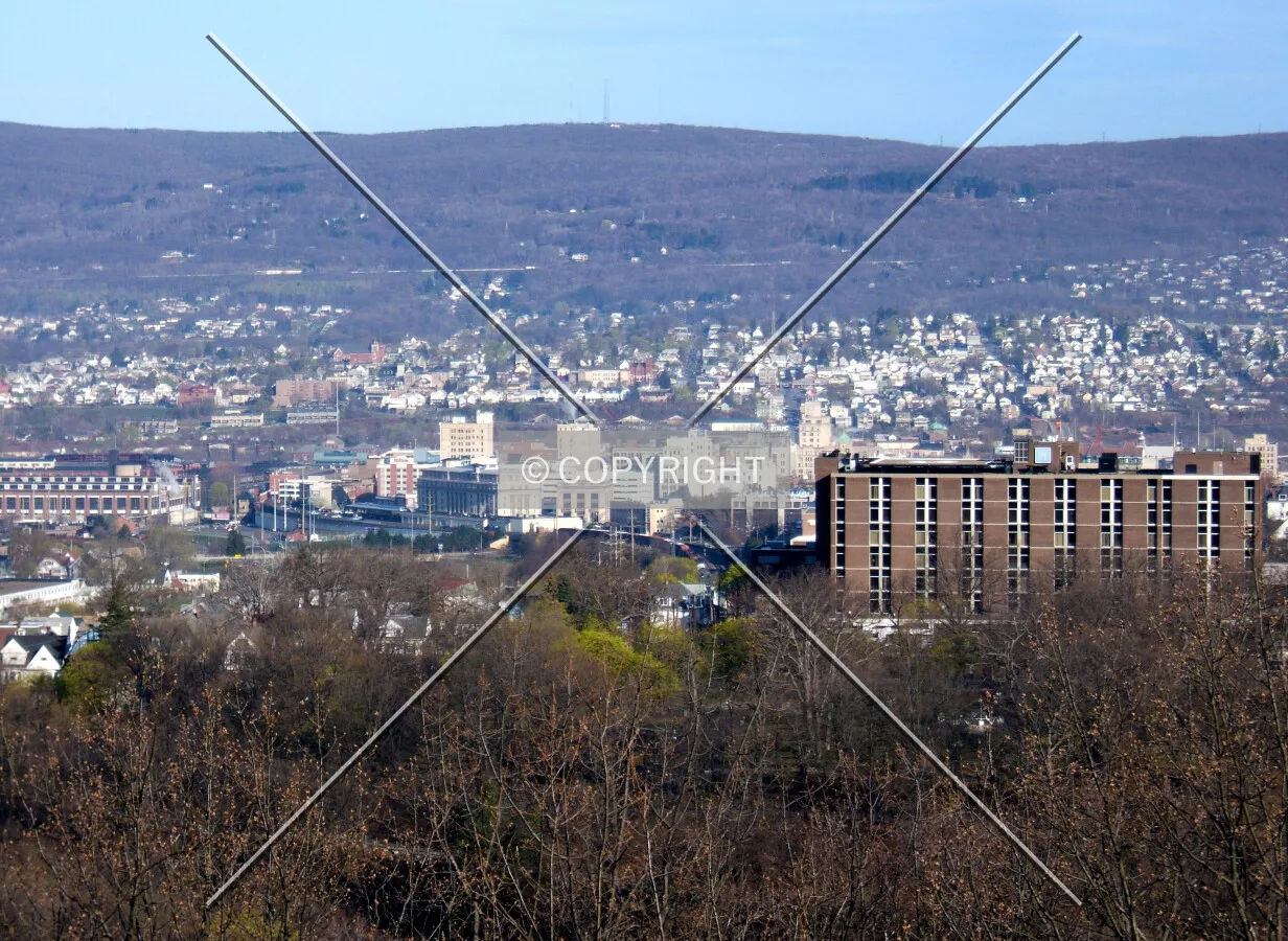 Downtown from the southeast