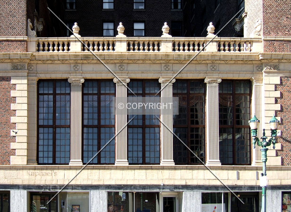 Facade details along Warren Street