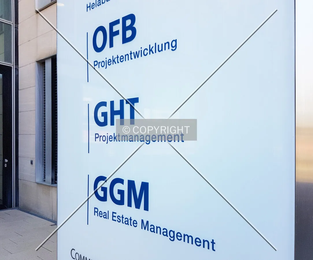 Tenant sign: Helaba Immobiliengruppe - Property companies of the Helaba group