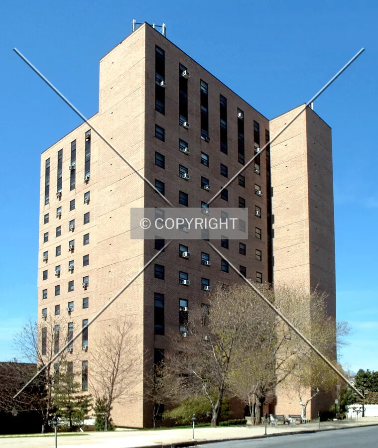 View from the southeast across Main Street