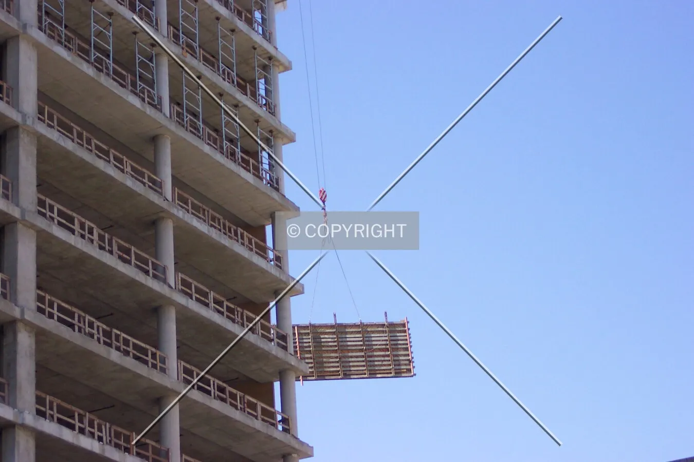 Hoisting pre-fabricated wall sections
