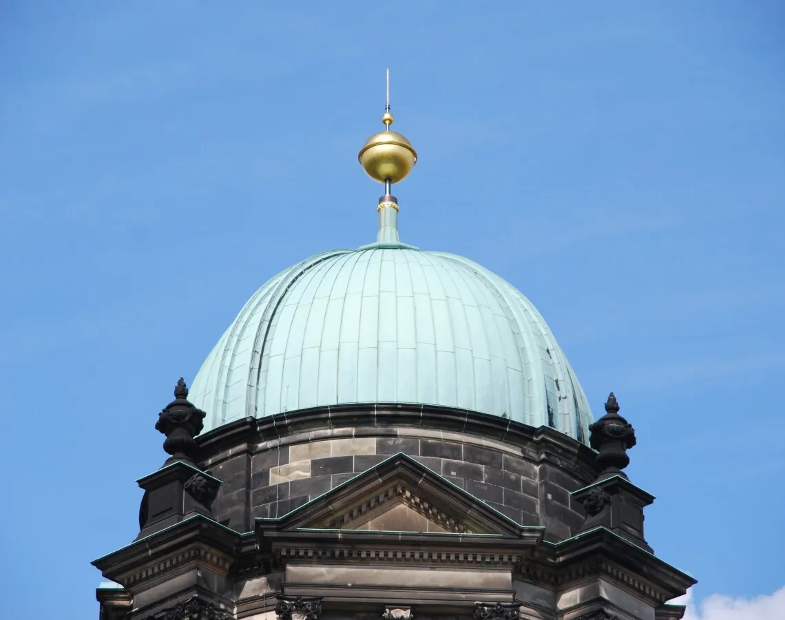 One of the smaller domes