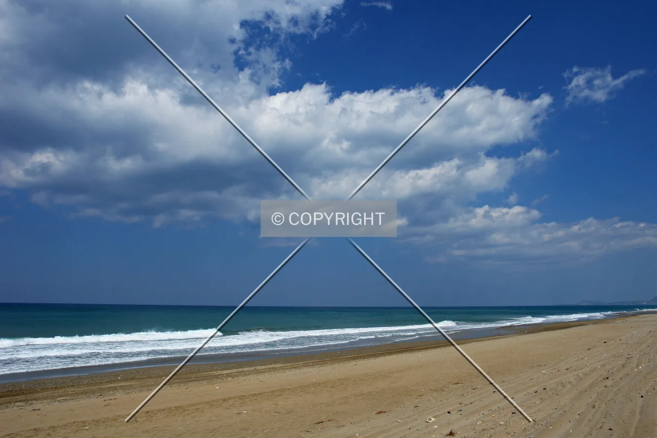 Beach in Rethymnon, Crete