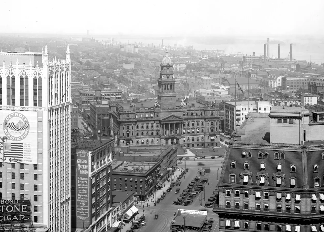 Vintage view from the southwest