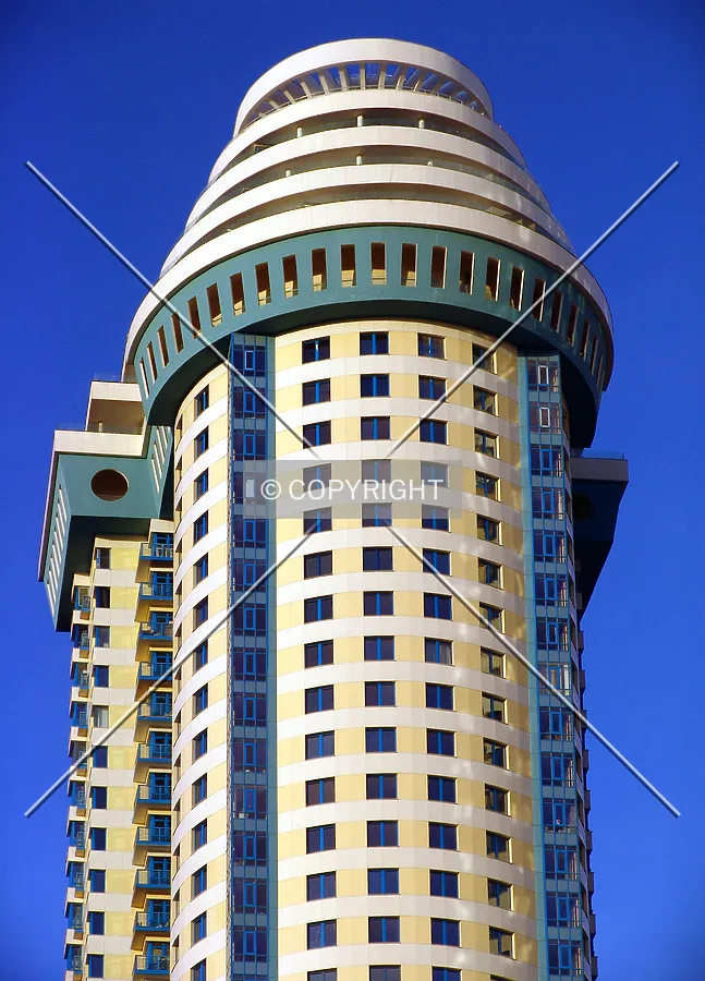 Looking up at the top part