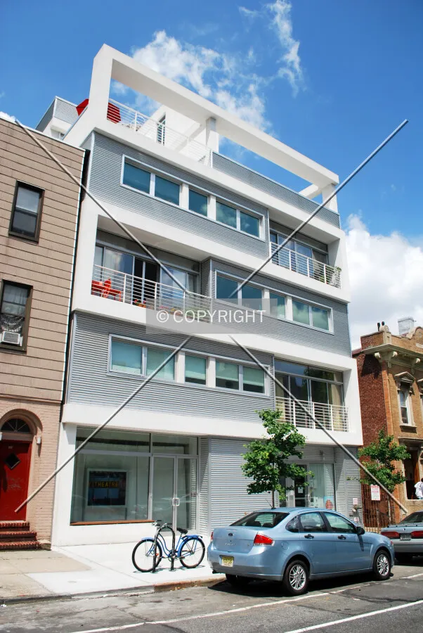 Viewed along Manhattan Avenue