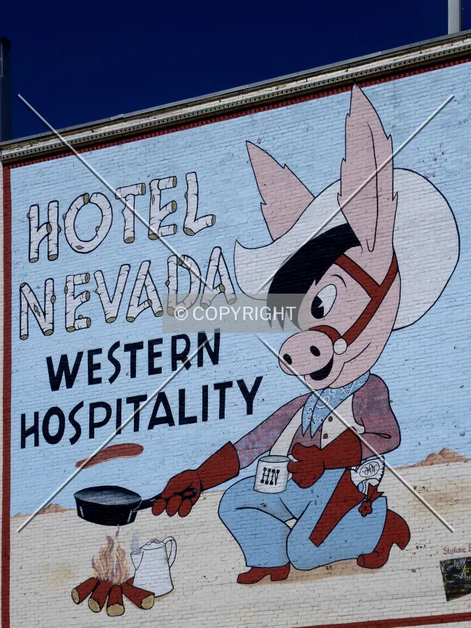 Mural on the eastern facade