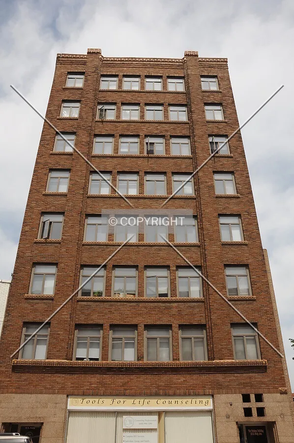 Looking up the principal facade