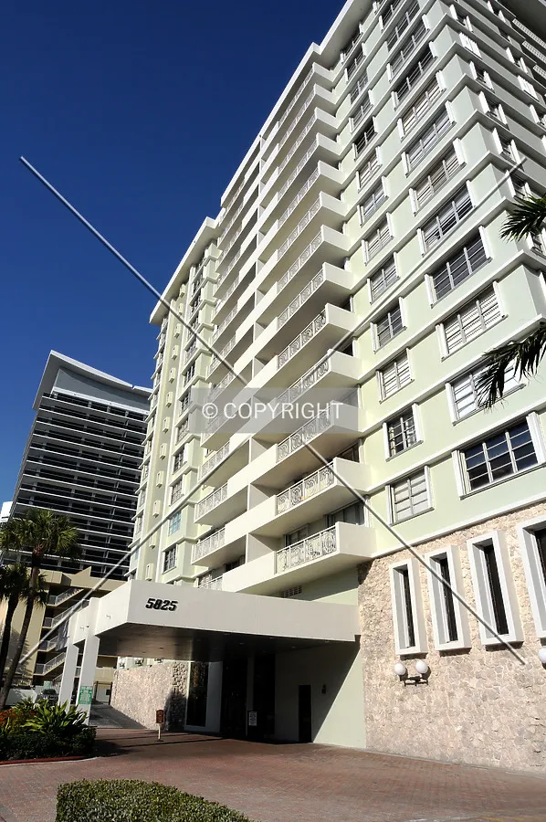 Looking up from the southwest