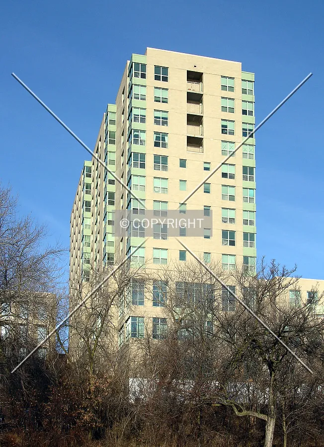 From the east in Veterans Park