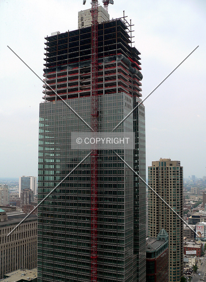 View to the northwest from the 35th floor of the LaSalle-Wacker Building
