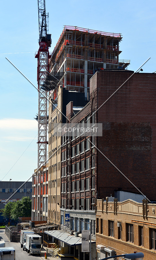 View from the southeast along 21st Street