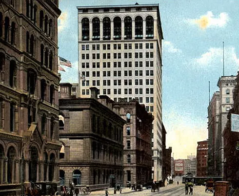 Vintage view from the southeast