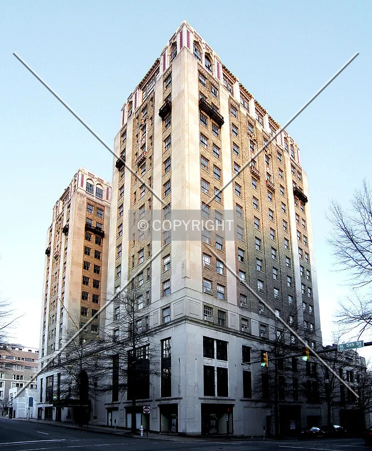 View from the southwest on 5th Street