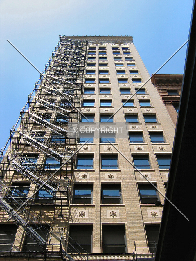 Looking up from Michigan Street