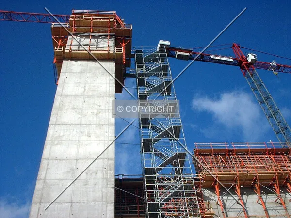 Looking up from 2nd Street, east end of the site