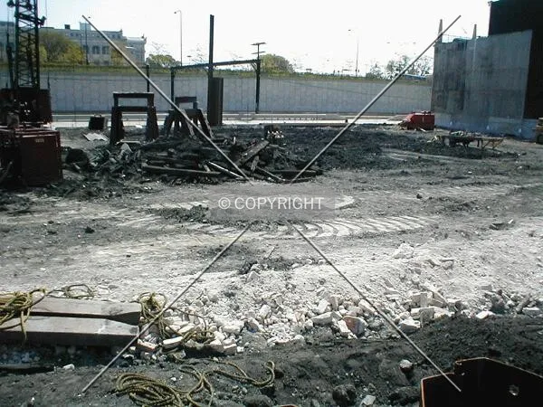 Site view looking east from 13th Street