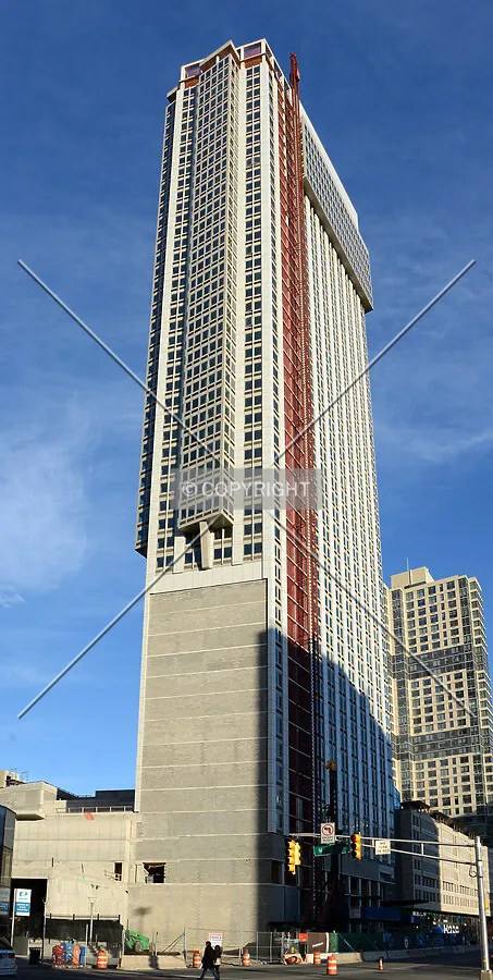 View from the west at Marin Boulevard and Columbus Drive