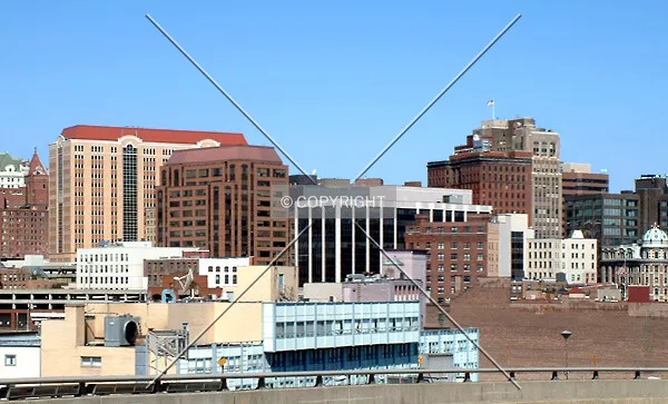 Downtown from the southeast