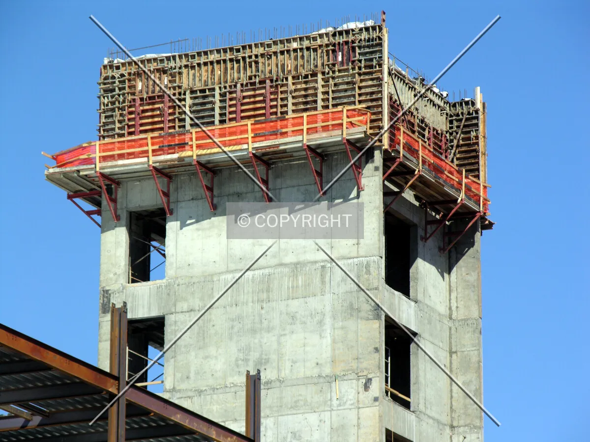 Detail of the elevator core