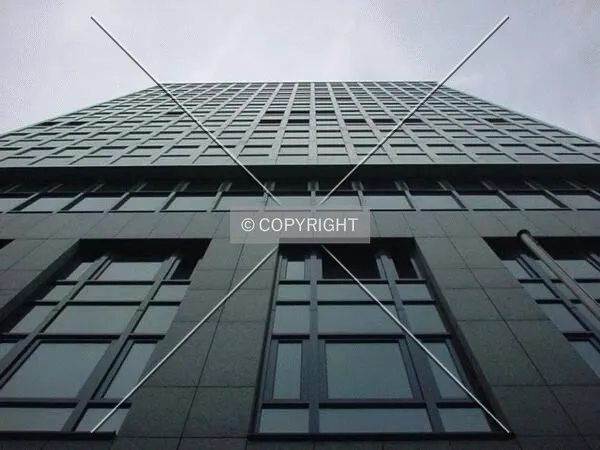 As seen from the bottom of the building to the top